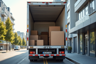 Camion de déménagement avec espace intérieur de 20m3